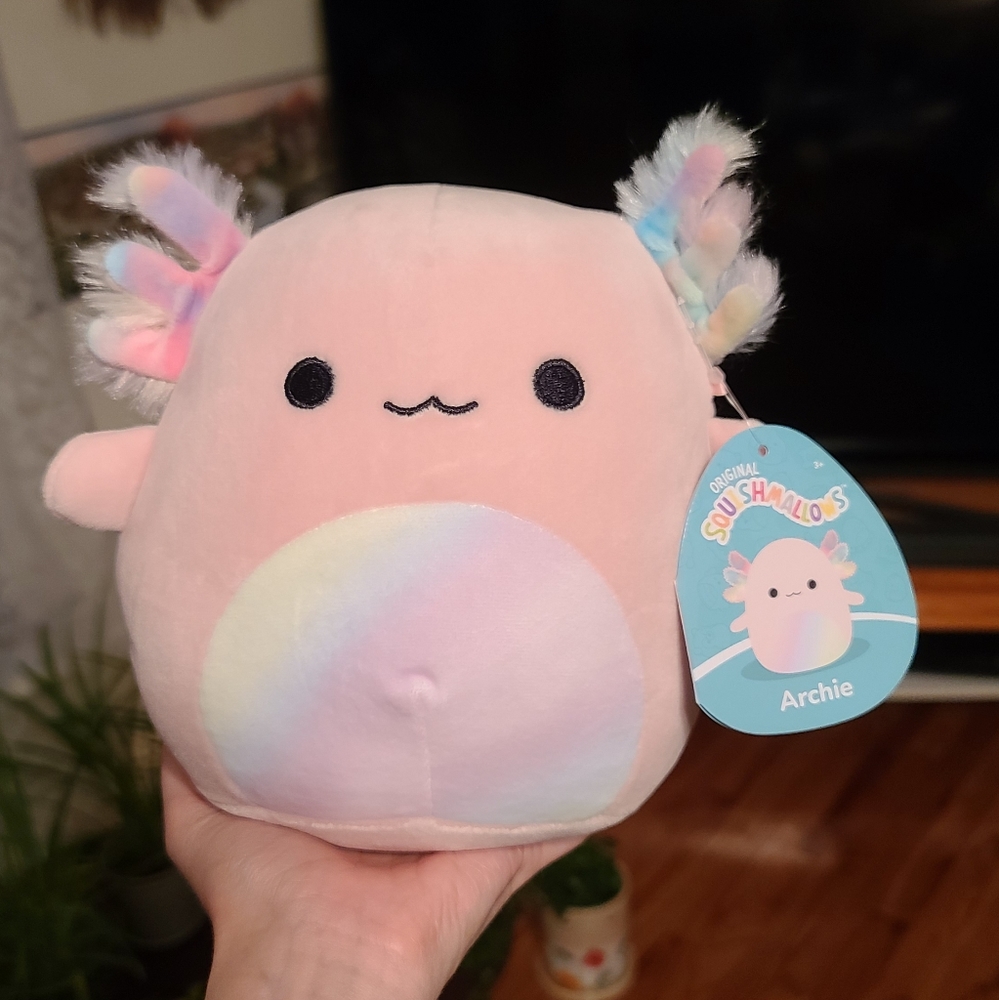 Rainbow Archie Axolotl Squishmallow